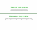 Biały wieszak na ręczniki NELA