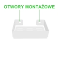 Biała wisząca mydelniczka NAJNECZKA