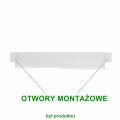 Biała półka łazienkowa NUKS