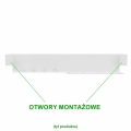 Biała półka łazienkowa NULTI