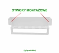 Biała półka łazienkowa NEREUS