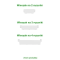 Biały wieszak na ręczniki NUTRIA