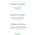 Biały wieszak na ręczniki NUTRIA