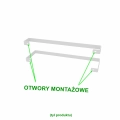 Biały podwójny wieszak na ręczniki NESTOR DUO
