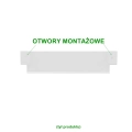 Biały wieszak na ręcznik NOWEL