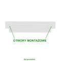 Biały podwójny wieszak na ręczniki NOWEL DUO