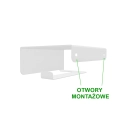 Biały uchwyt na papier toaletowy N2