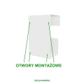 Biały uchwyt na papier toaletowy N3