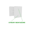 Biały uchwyt na papier toaletowy N5