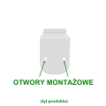 Biały uchwyt na papier toaletowy N6