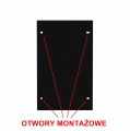 Czarny uchwyt na papier toaletowy N3