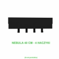 Czarna półka łazienkowa NEBULA