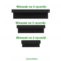 Czarny wieszak na ręczniki NOBU