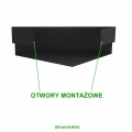 Czarna narożna półka prysznicowa NYGWA