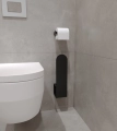 Czarny uchwyt na szczotkę WC OZJA