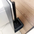 Czarny uchwyt na szczotkę WC NAMOR